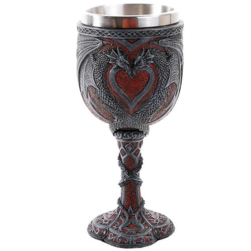 Medieval Double Dragon Wine Goblet