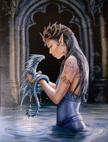 Water Dragon Canvas Art Print By Anne Stokes